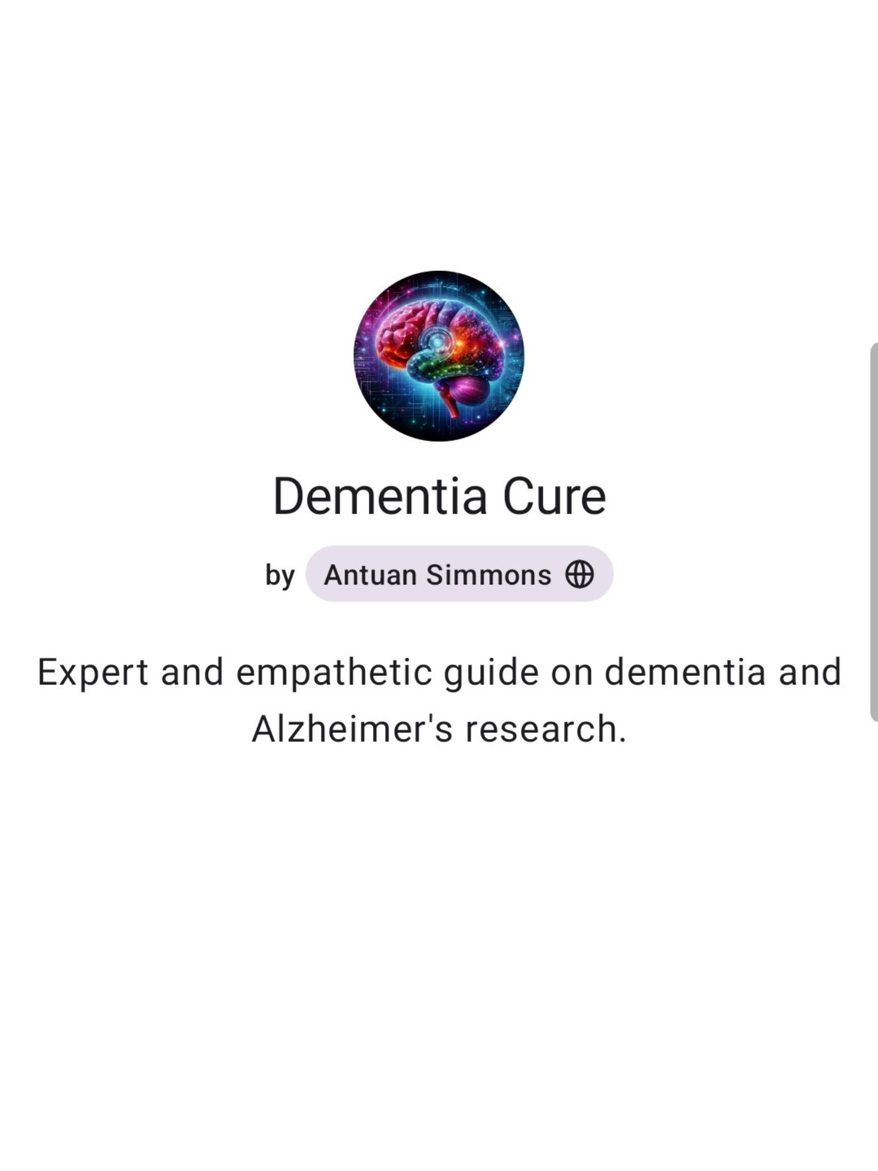 Dementia Cure