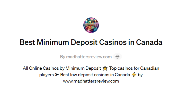 Best Minimum Deposit Casinos in Canada