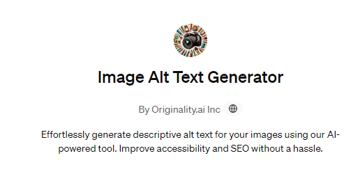 Image Alt Text Generator