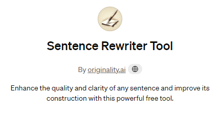 Sentence Rewriter Tool