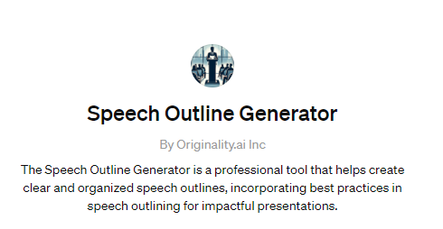 Speech Outline Generator